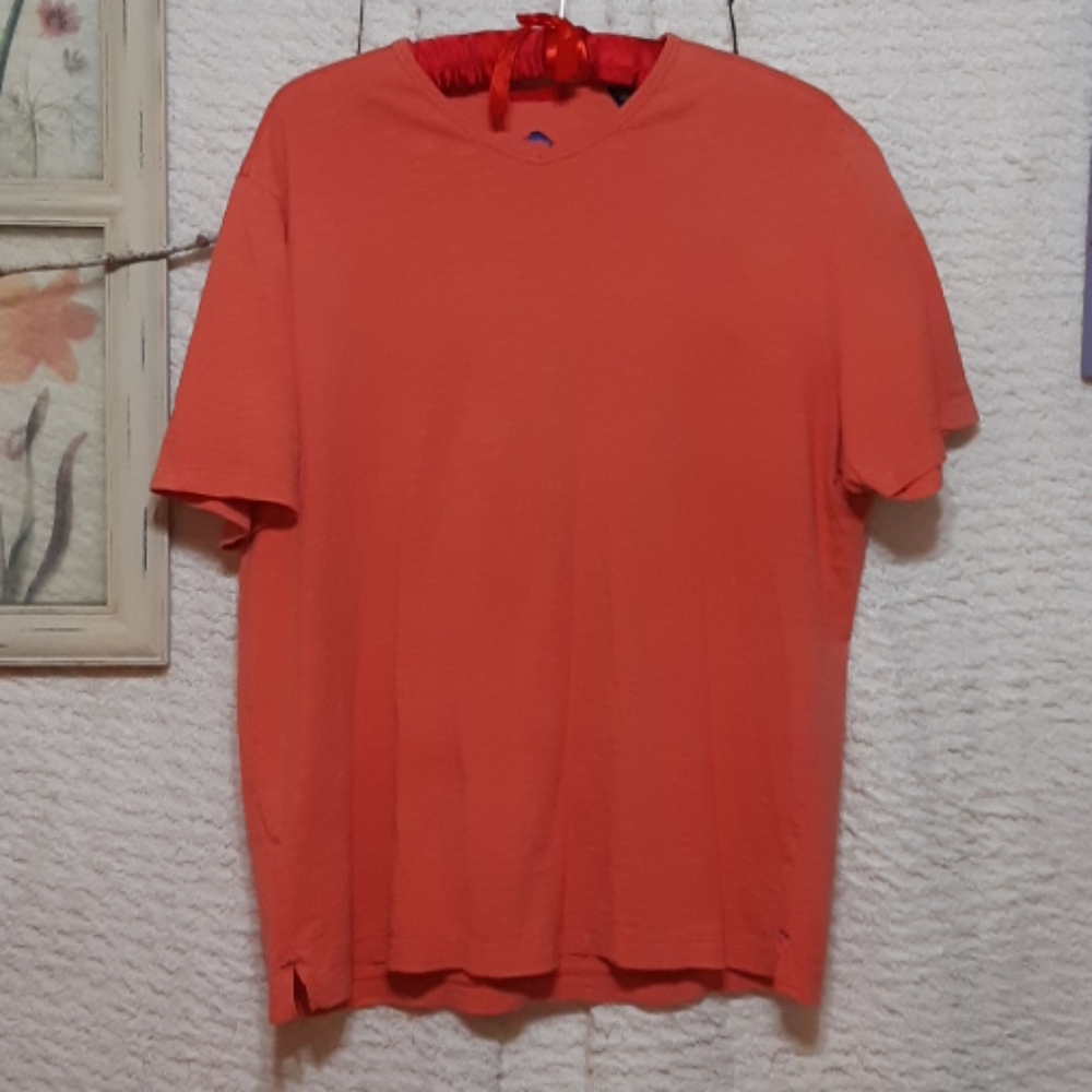 Mens shirt TOMMY BAHAMA pullover Tshirt Cotton short sleeve sz XL
